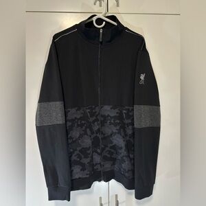 Liverpool LFC Football Club Camo Track Jacket Black Gray Men XL Premier League